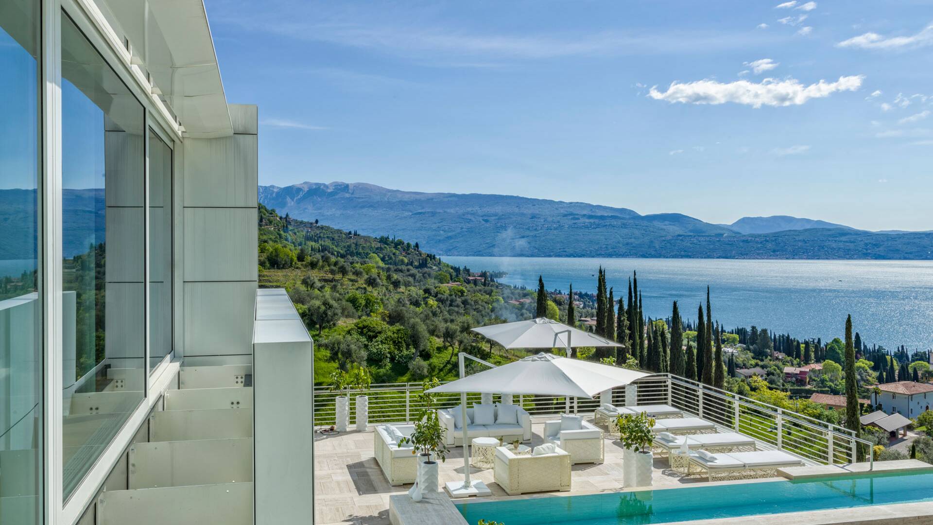 private swimming pool at the villa