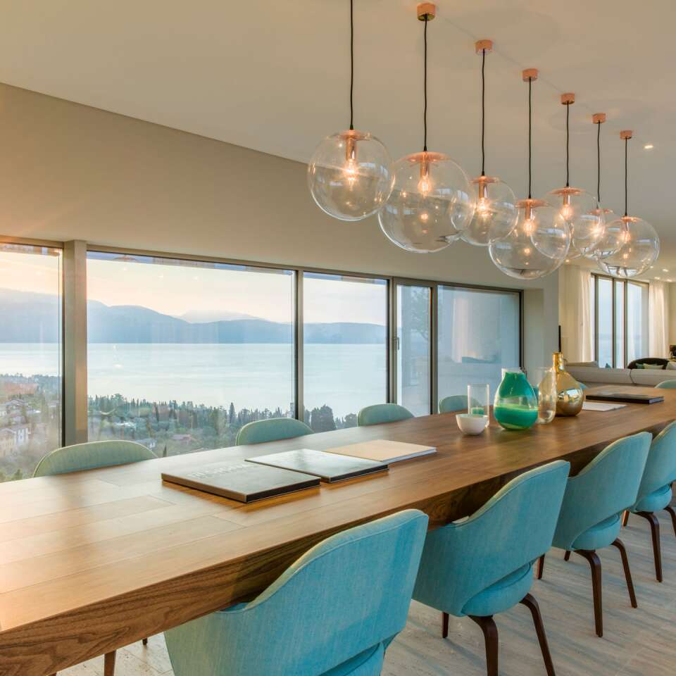 deluxe private dining room at the villa