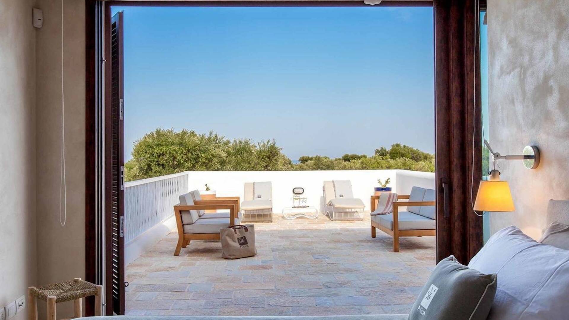 double bedroom with private terrace 