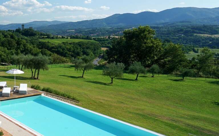 view of Tuscan hills