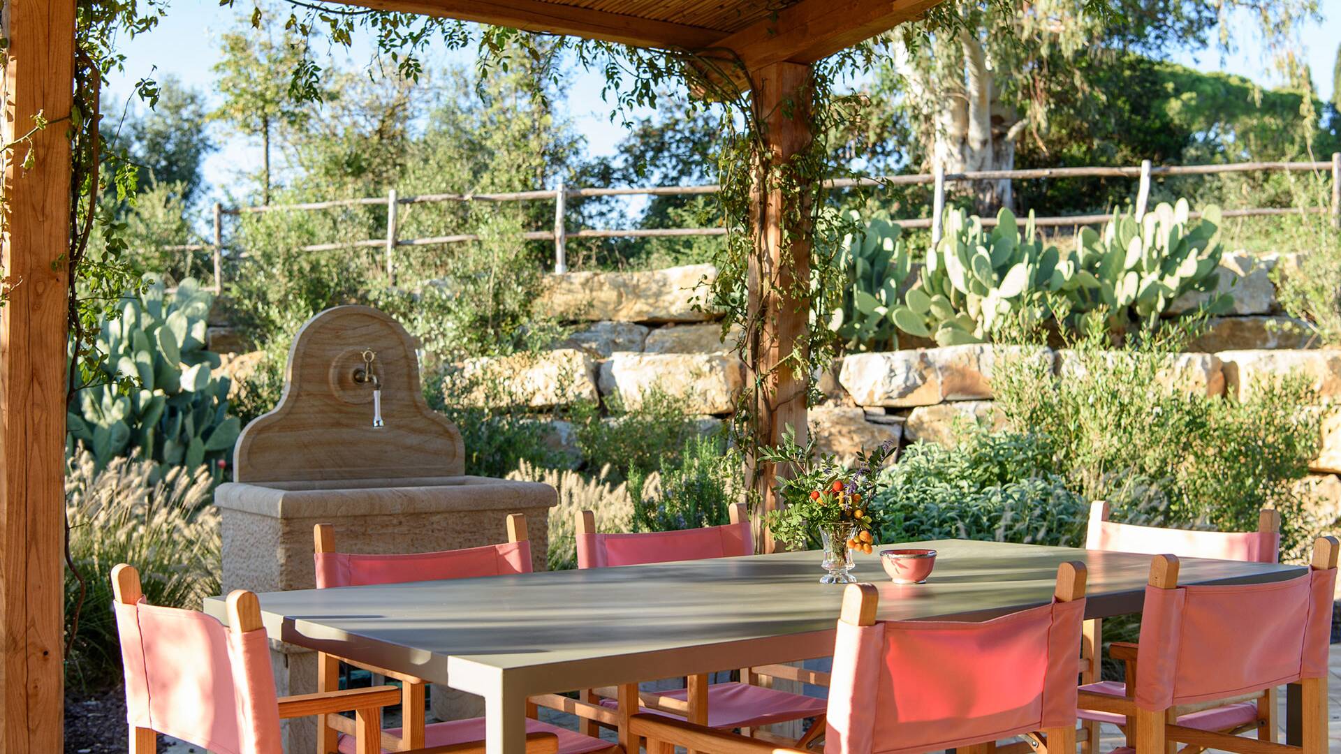 al fresco dining area