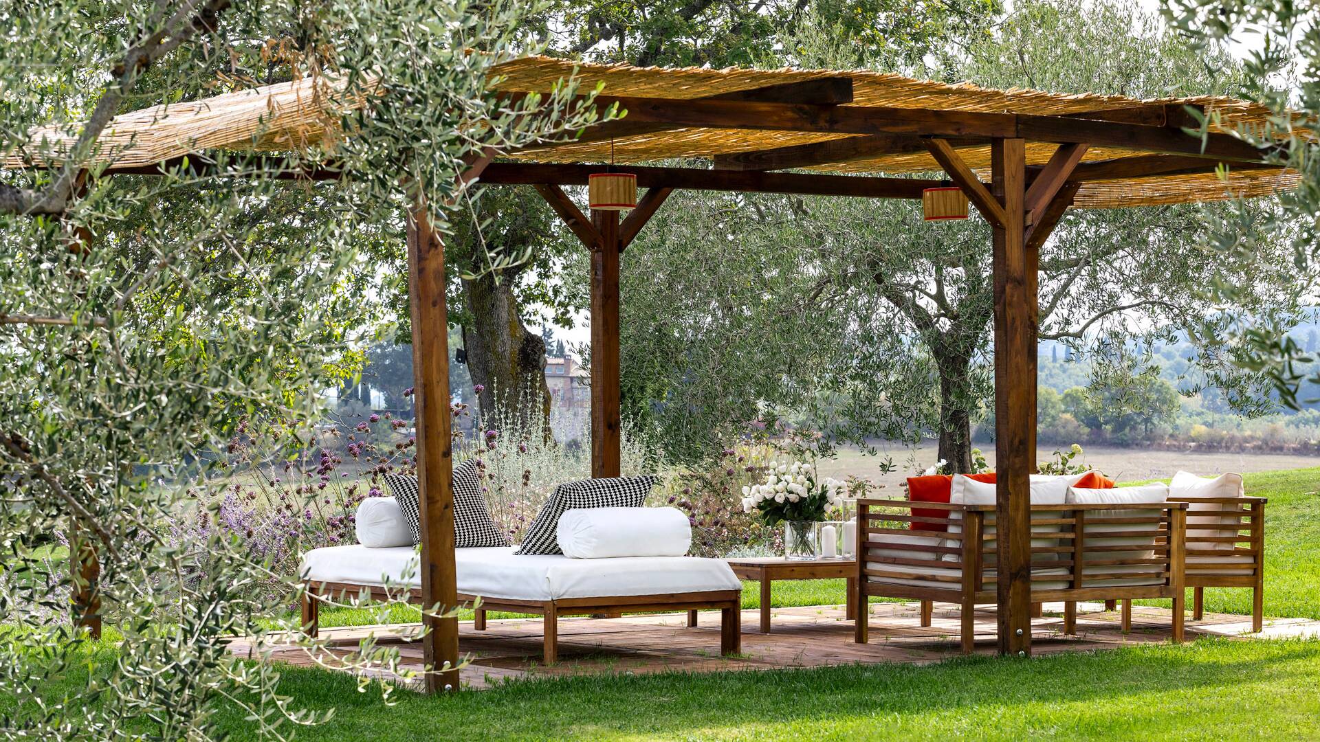 covered outdoor sitting area