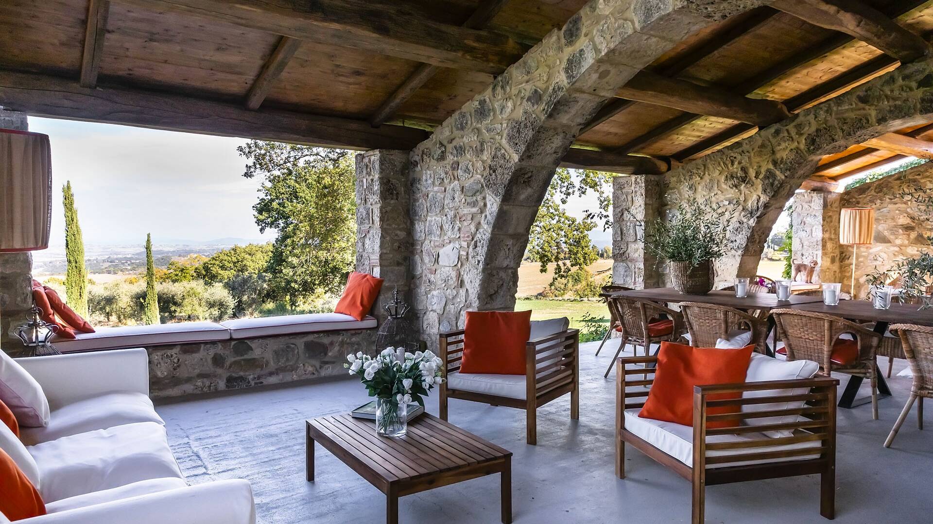luxury vacation villa Saracino, Tuscany