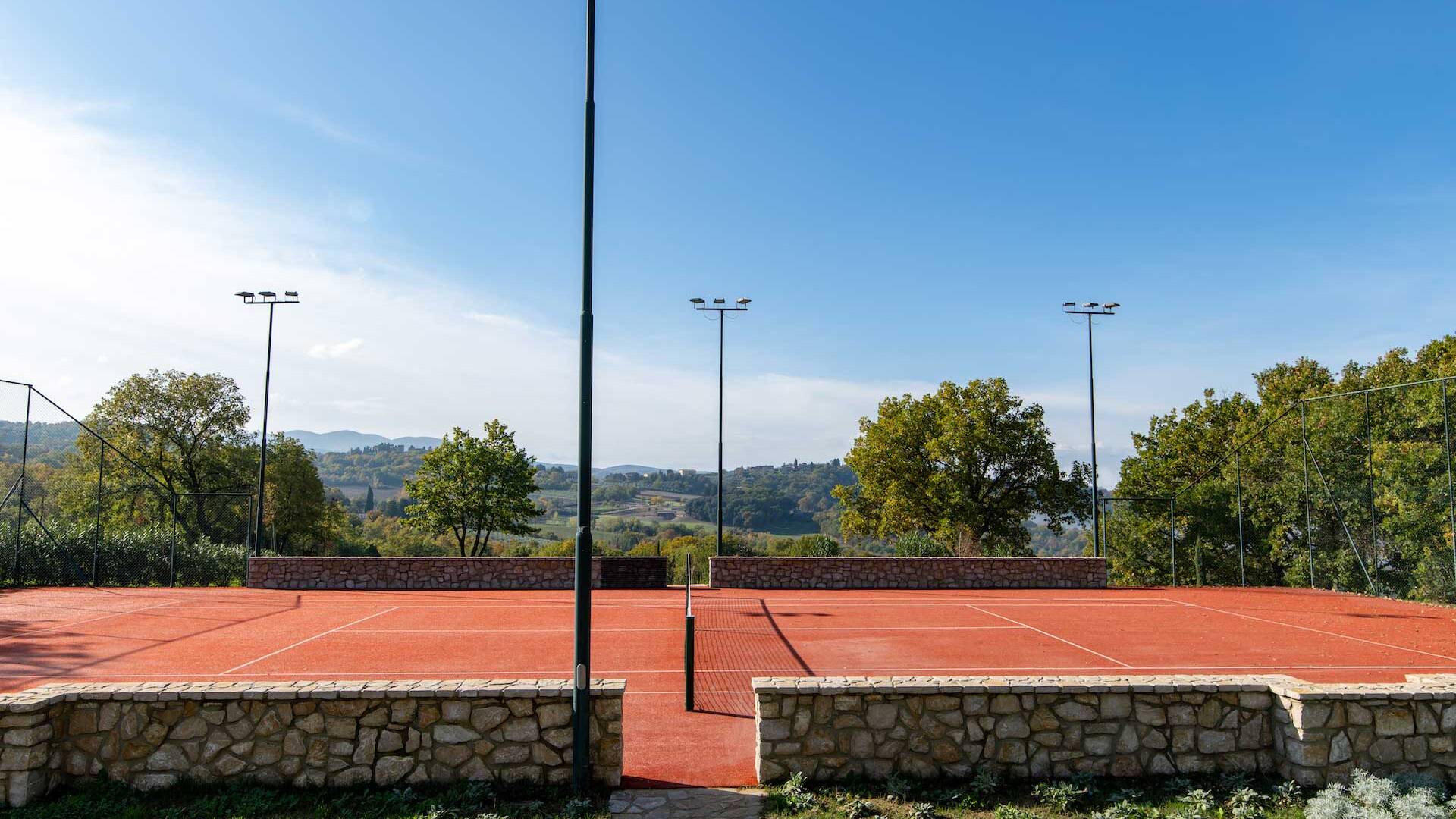 private tennis court