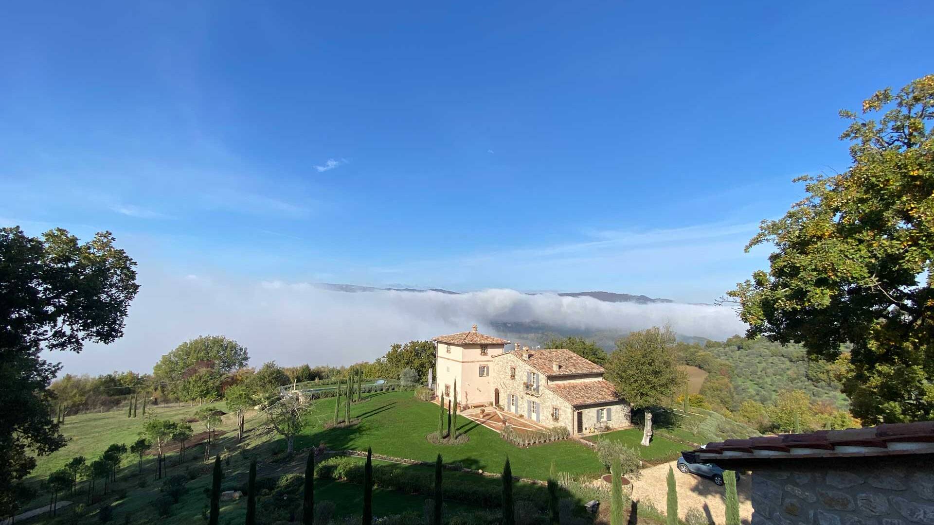 view of the main villa from the guest house