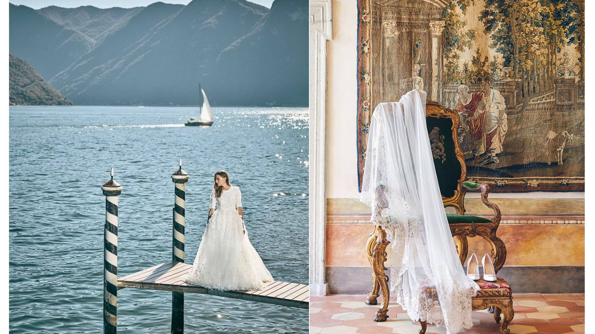 luxury wedding on Lake Como