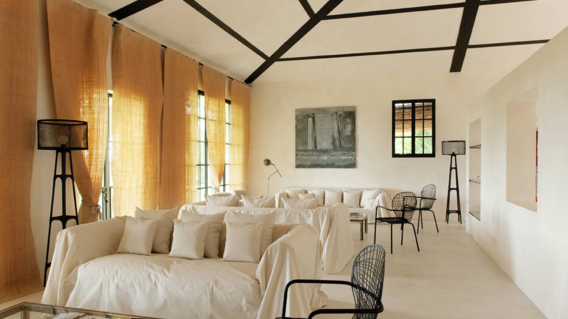 living area of luxury villa Andromeda