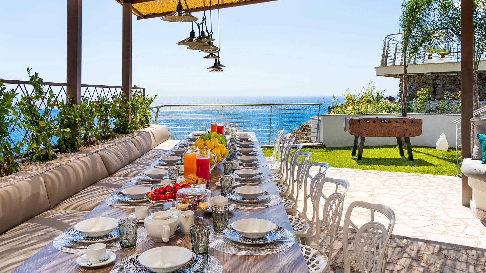 al fresco dining area