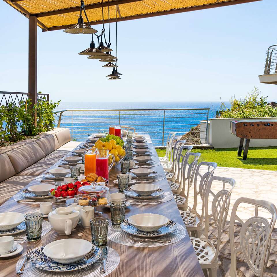 al fresco dining area