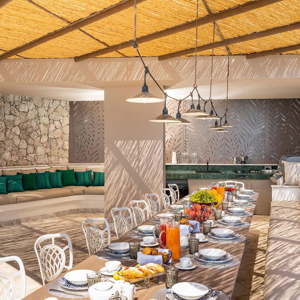 al fresco dining area