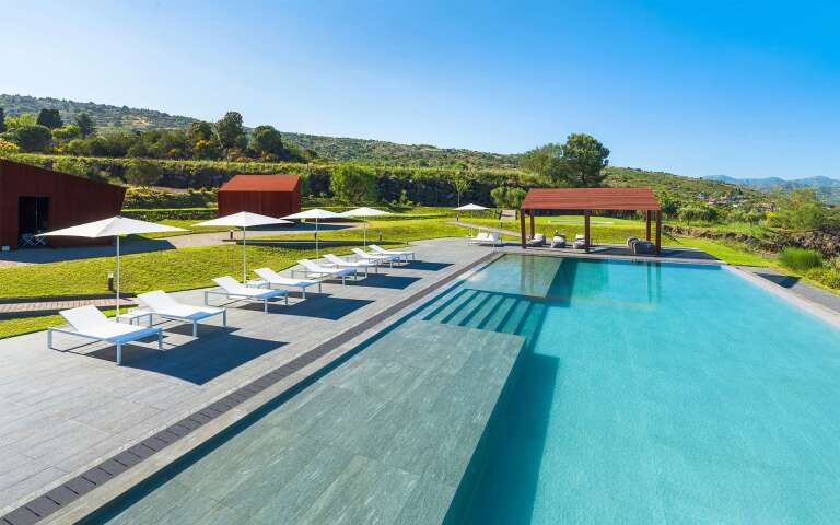 luxury heated swimming pool of Terra Contado
