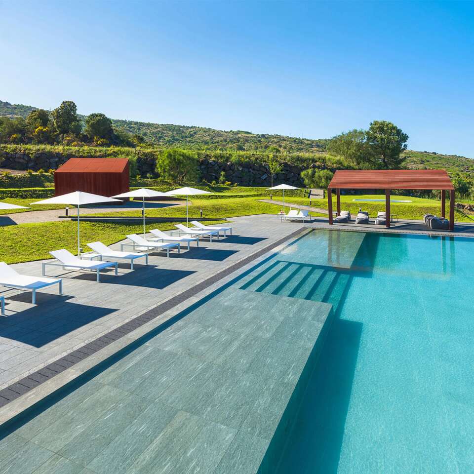 luxury heated swimming pool of Terra Contado