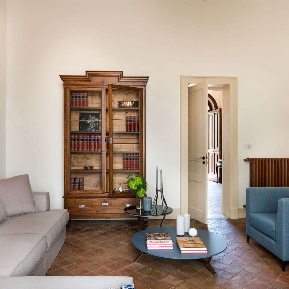 living room equipped with A/C