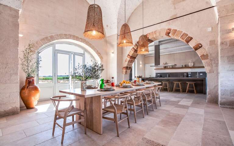 Fully equipped kitchen of the guest house