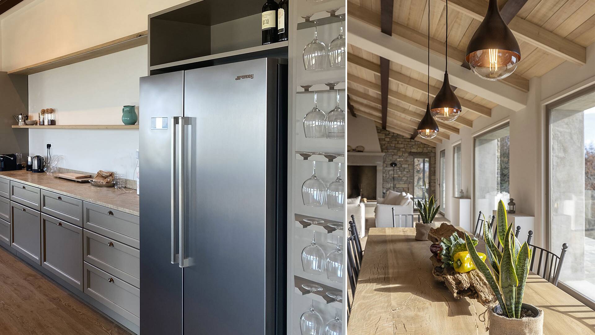 kitchen and dining area details