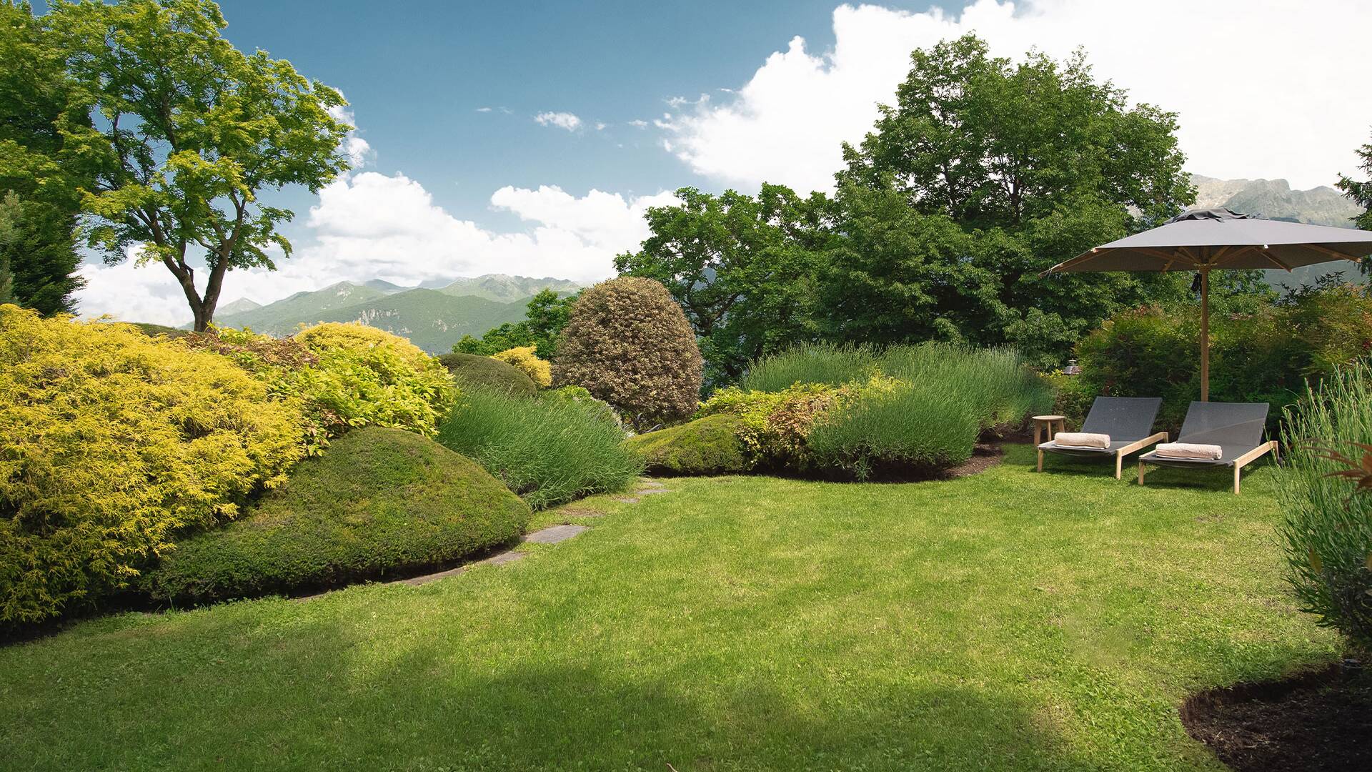 lounge corner in the garden