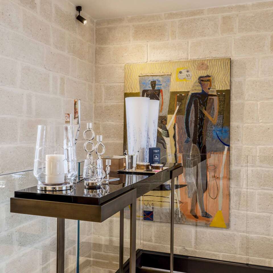 works of art at the entrance