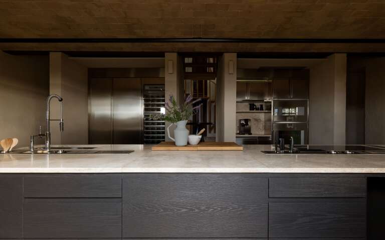 contemporary fully equipped kitchen