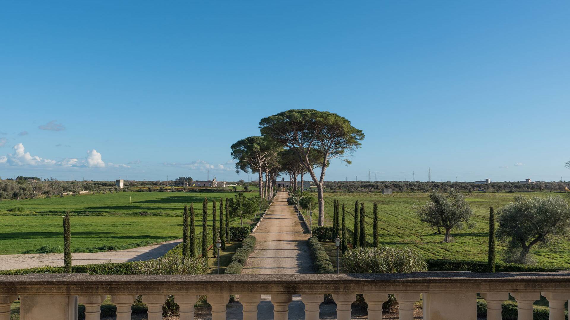 view over the pathway