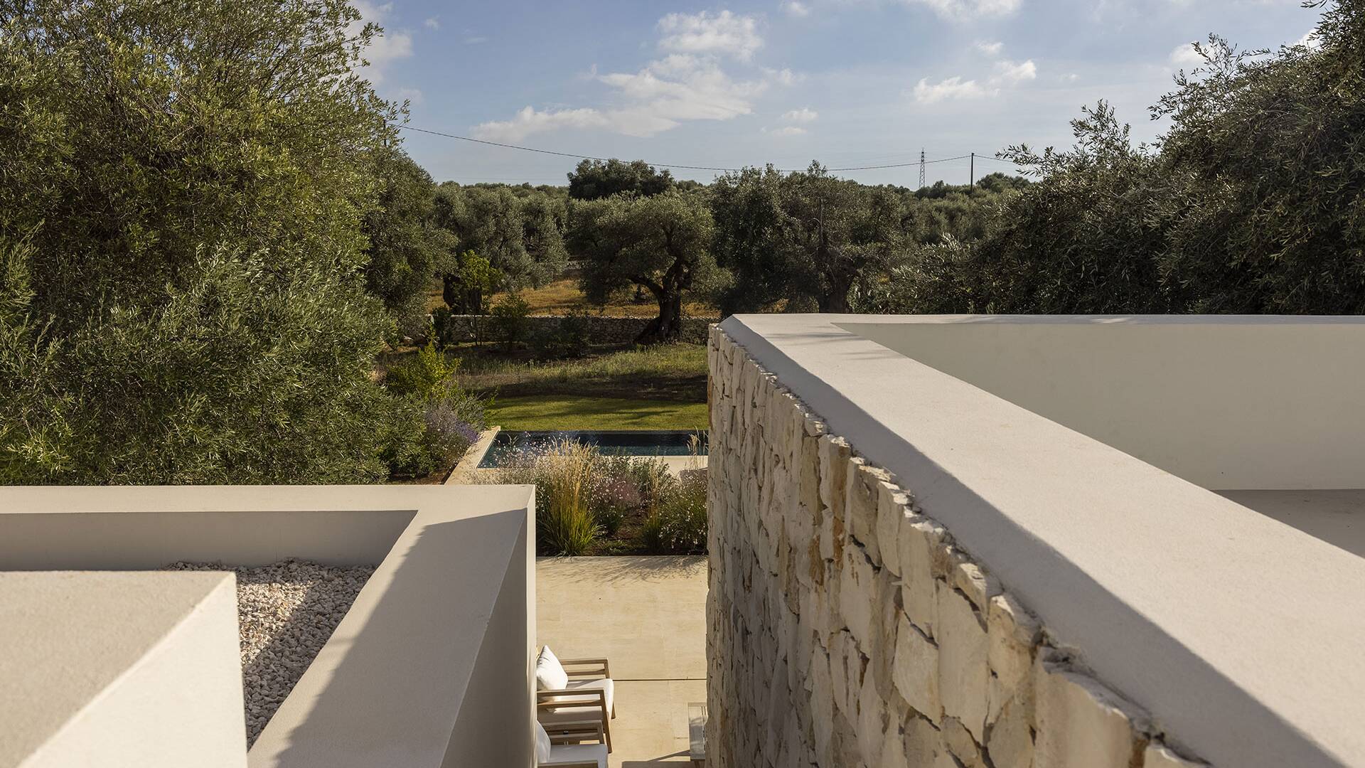 view over swimming pool