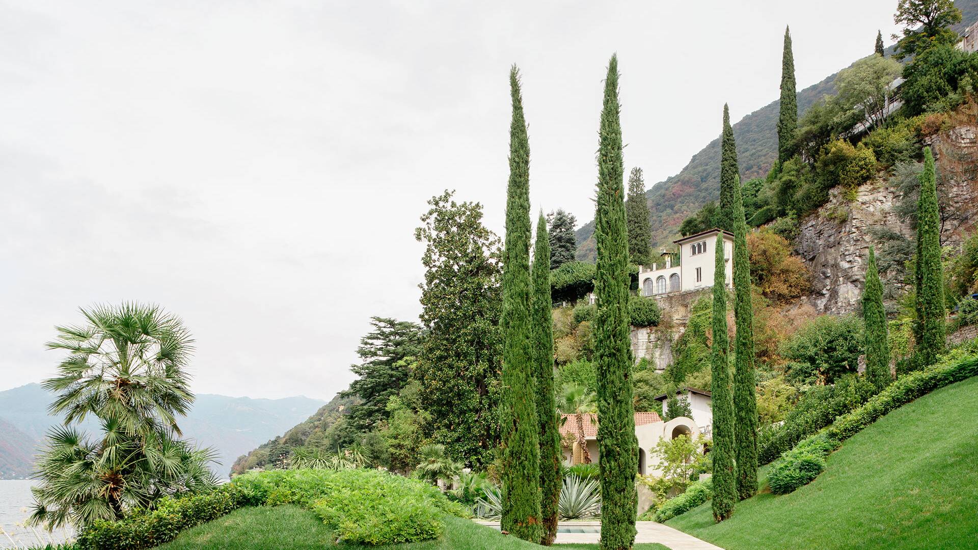 private garden with sweeping views