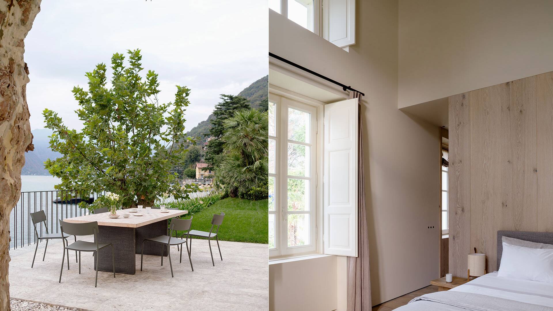 pergola near Lake Como and bedroom details
