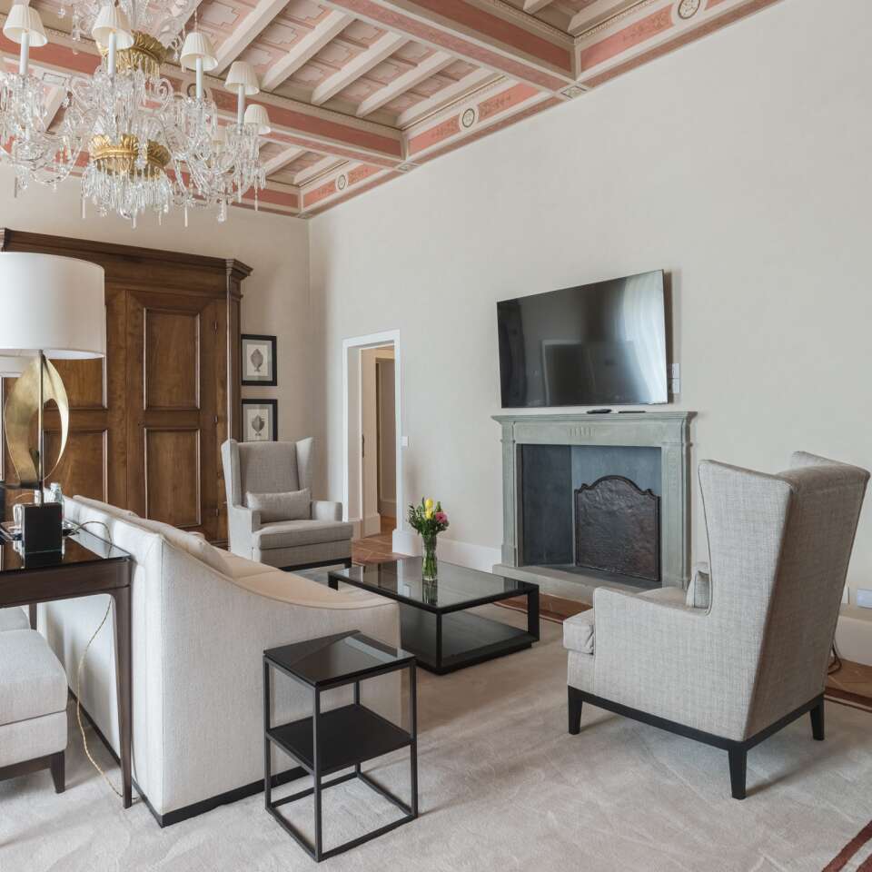 Suite Ridolfi, living room with TV