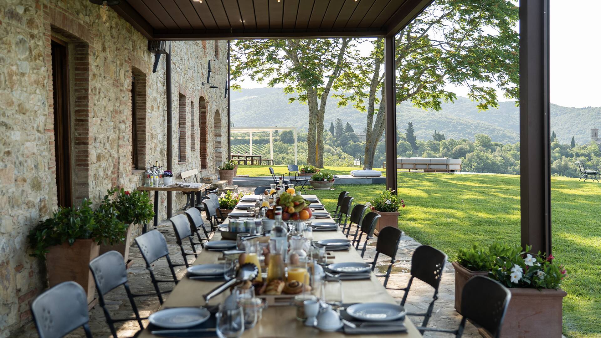 al fresco dining area