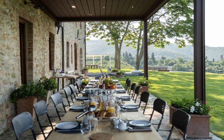 al fresco dining area