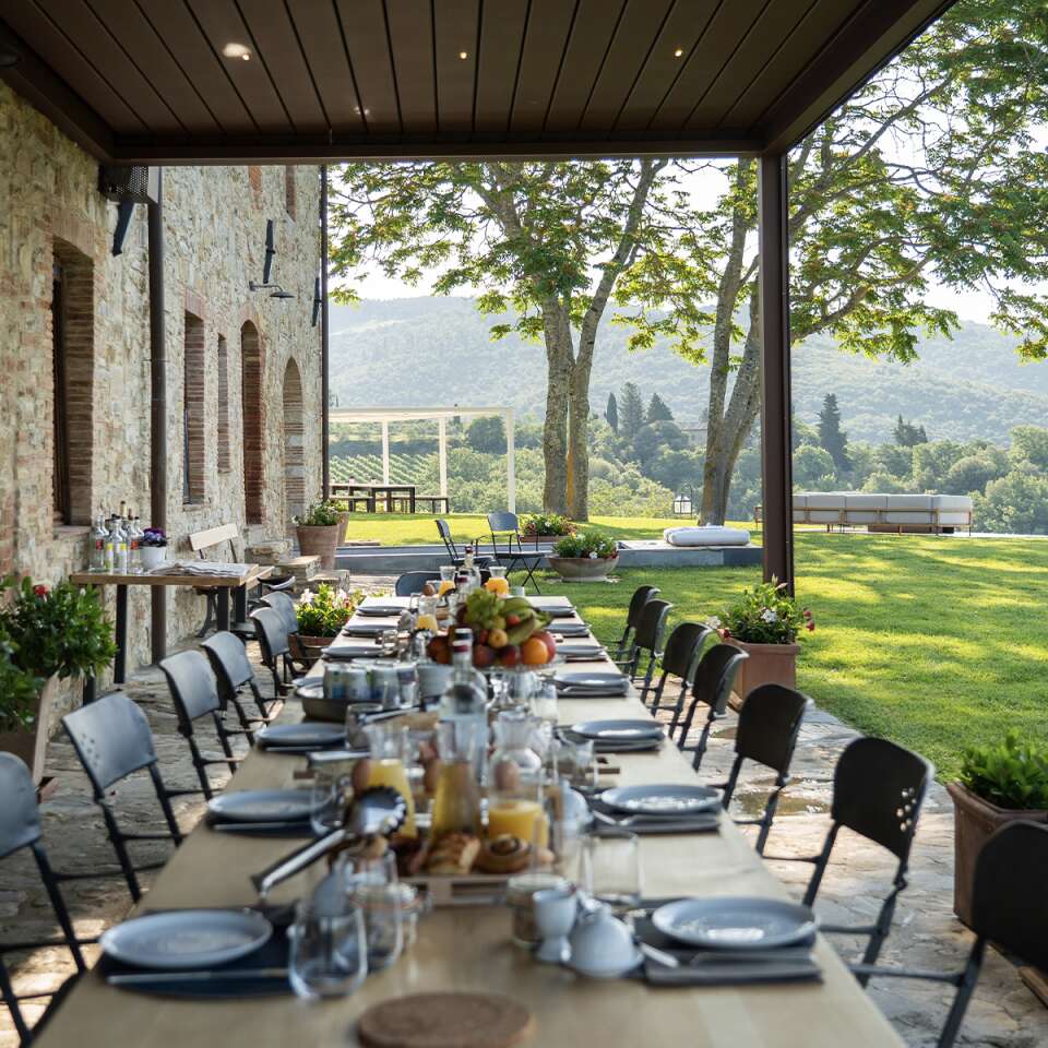 al fresco dining area