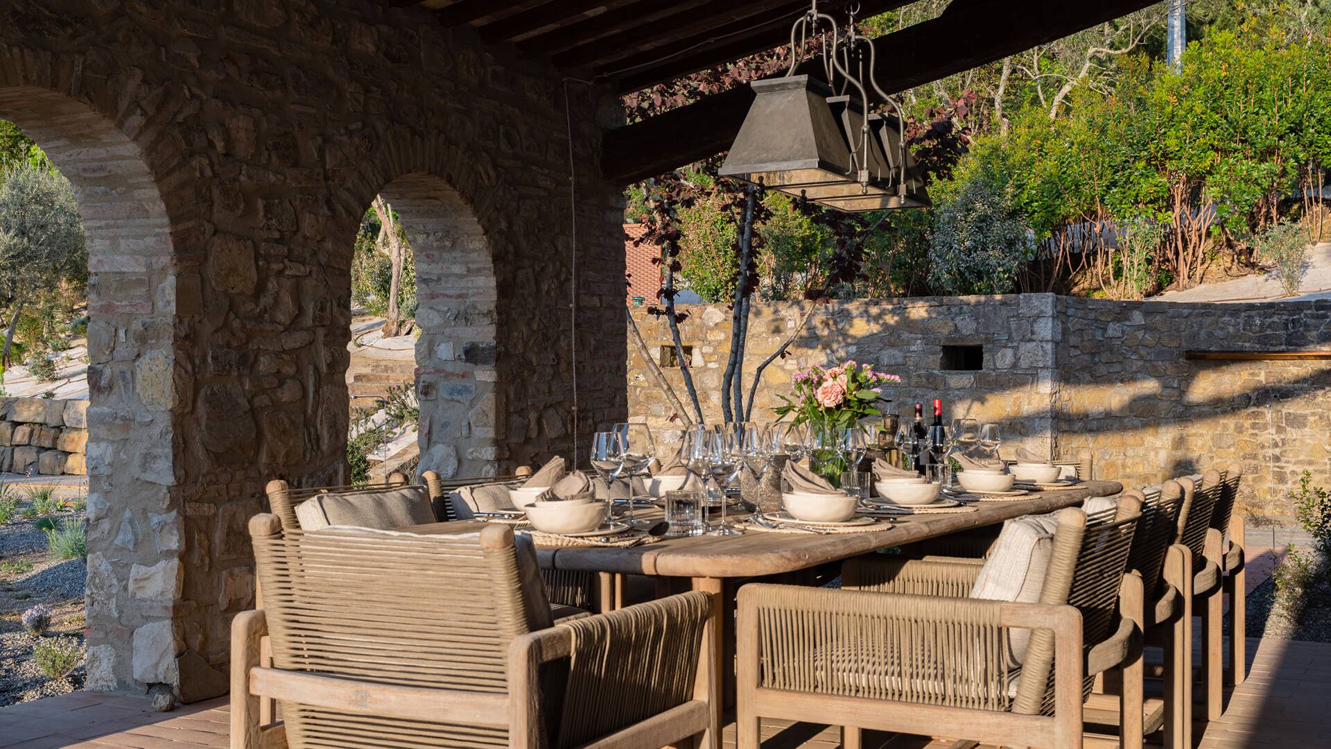 al fresco dining area