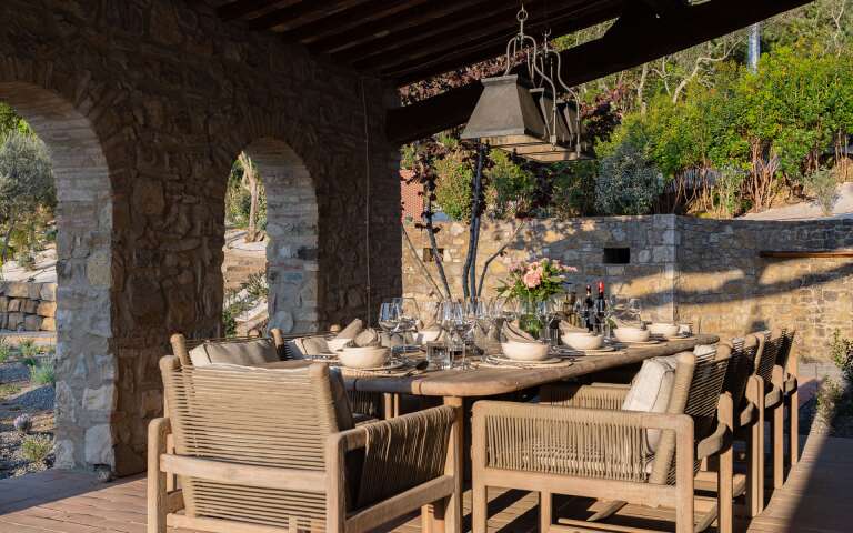 al fresco dining area