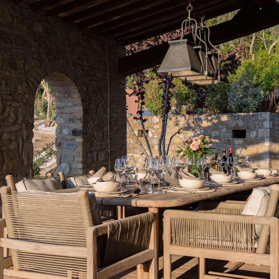 al fresco dining area