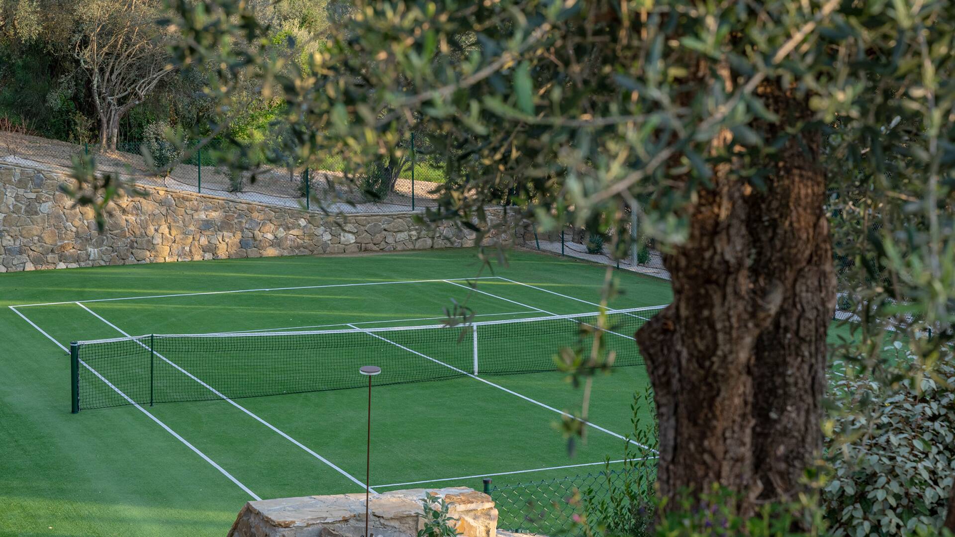 private tennis court