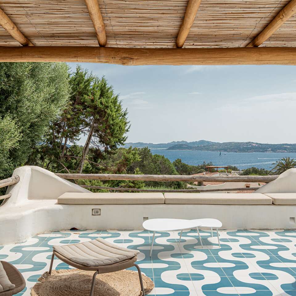 covered terrace with charming sea view