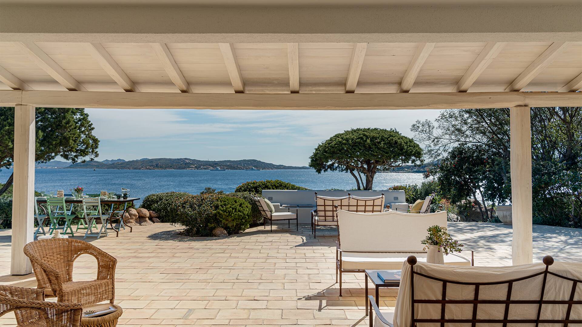 charming sea view from covered pergola 