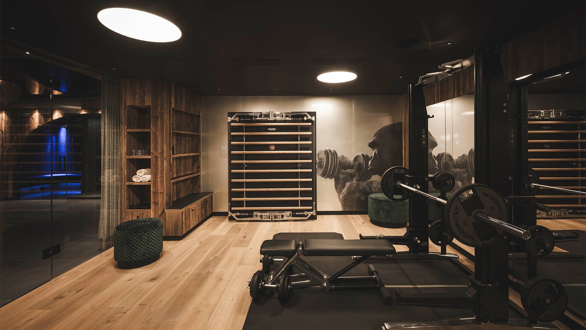 fully-equipped gym with top-notch equipment