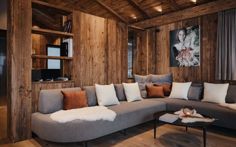 large sofa and modern design
