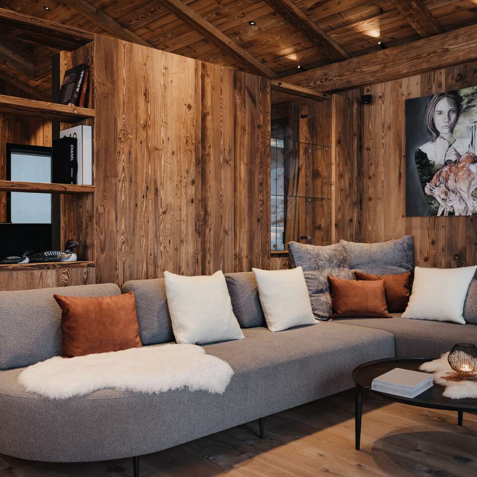 large sofa and modern design