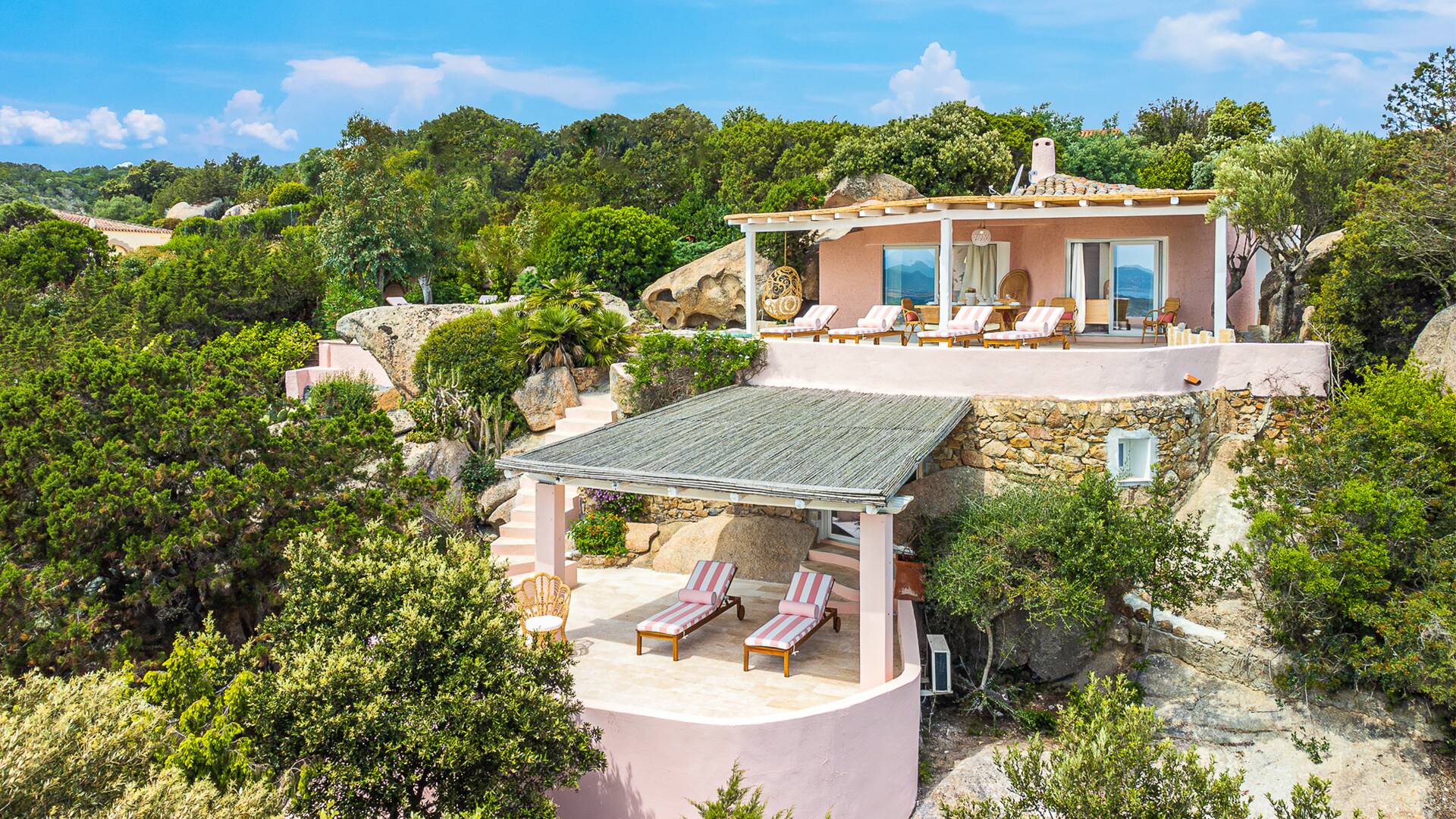front view vacation villa Paula