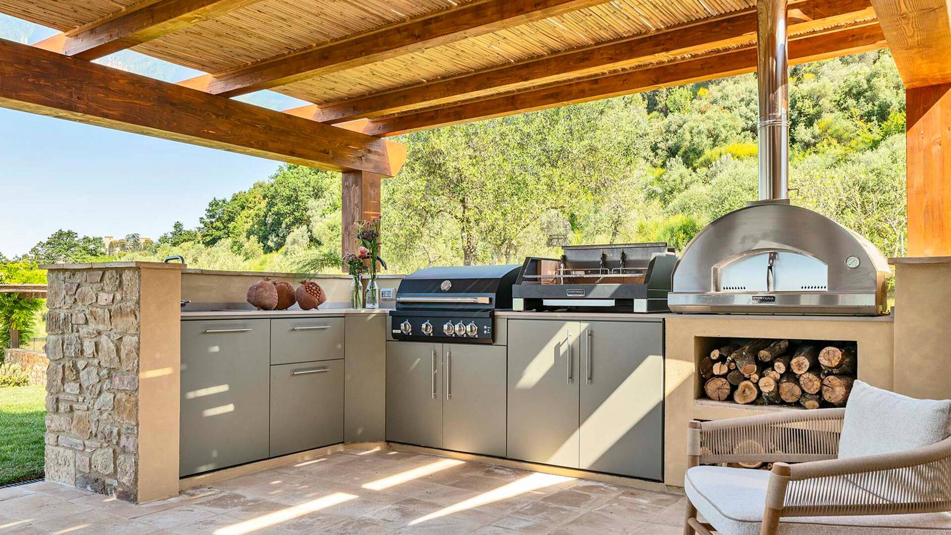 pizza oven and grill