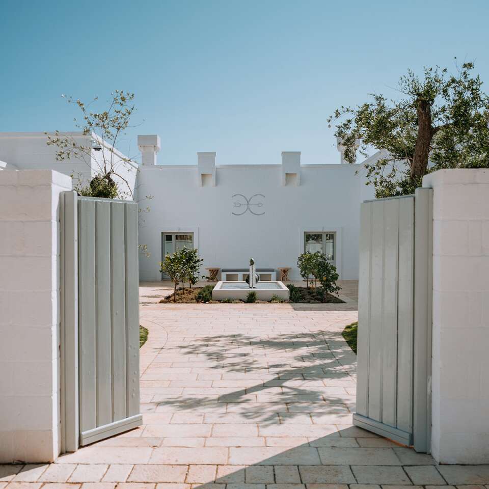 entrance to luxury villa Dragonella
