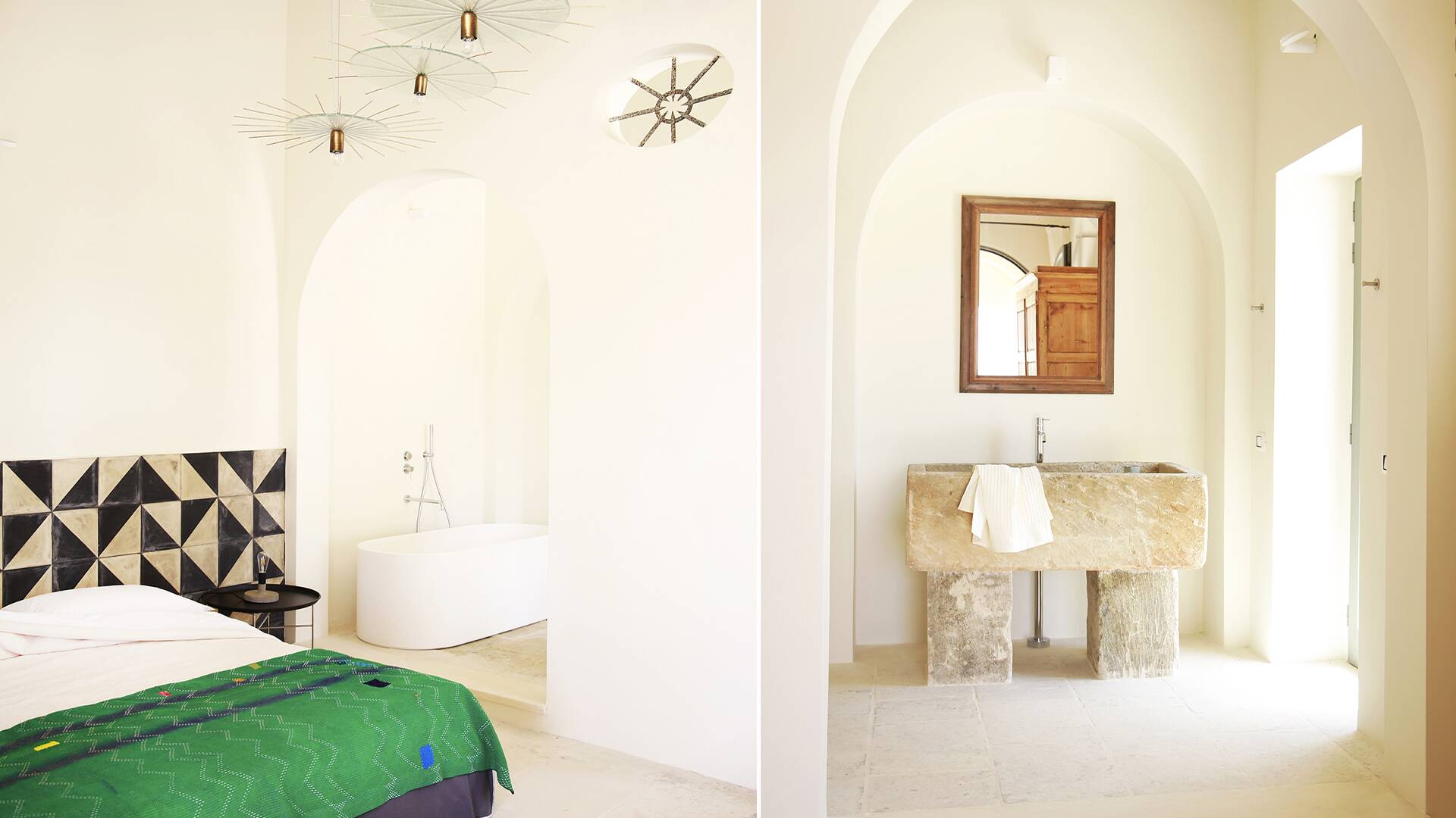 Certosa, double bedroom with en suite bathroom