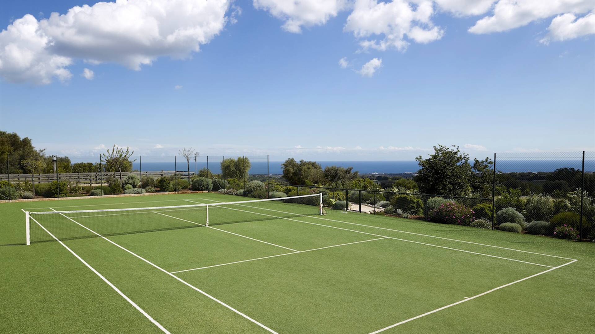 private tennis court