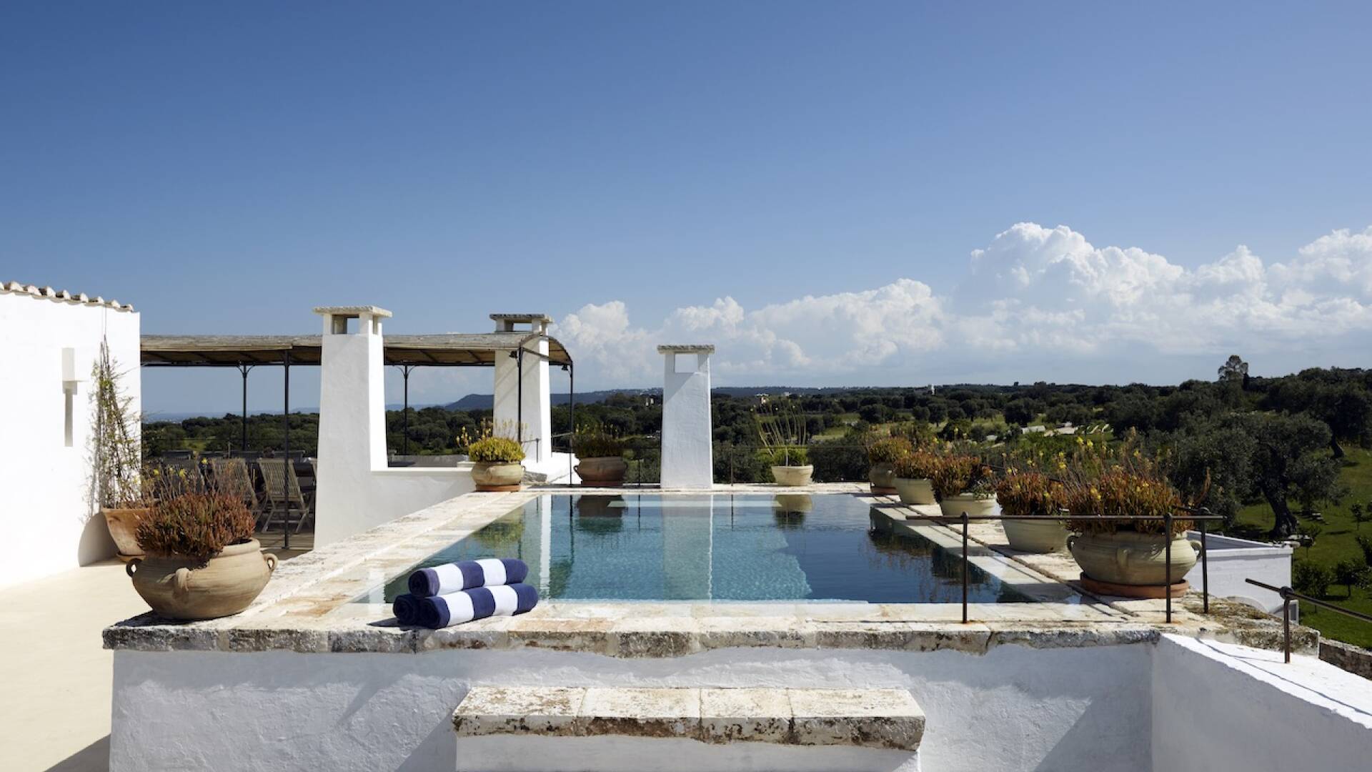 swimming pool on the terrace