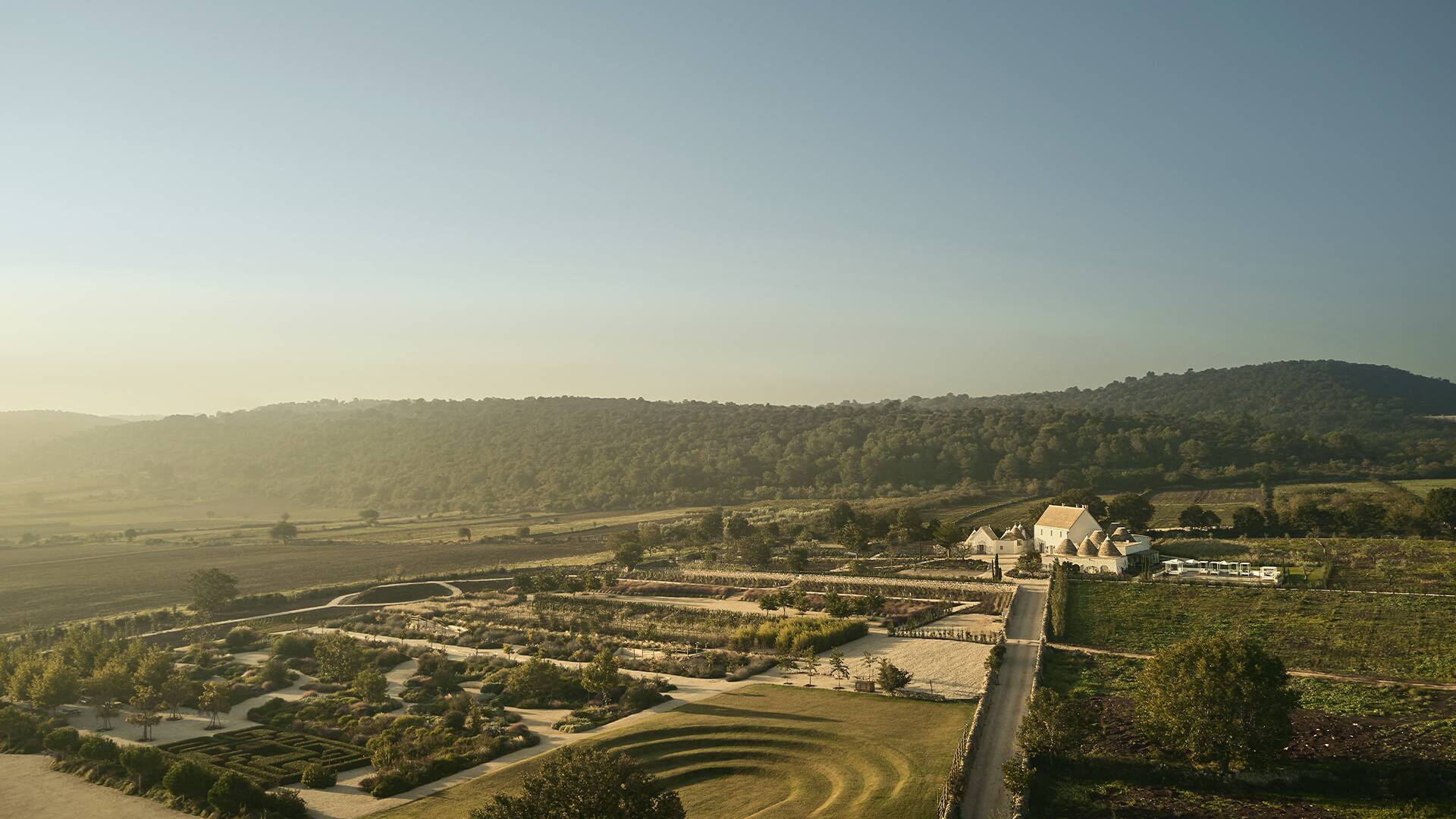 botanical and vegetable garden around the estate