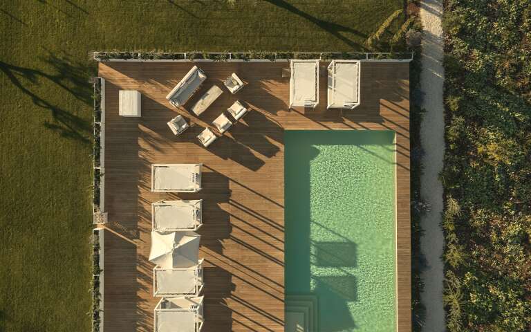 main villa, infinity swimming pool 