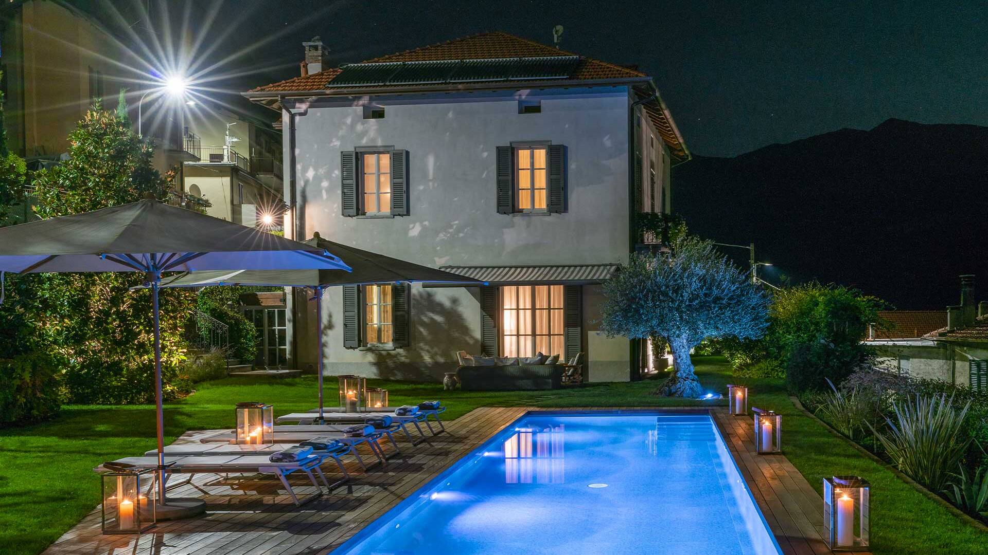 luxury villa Larice for rent in Lake Como area