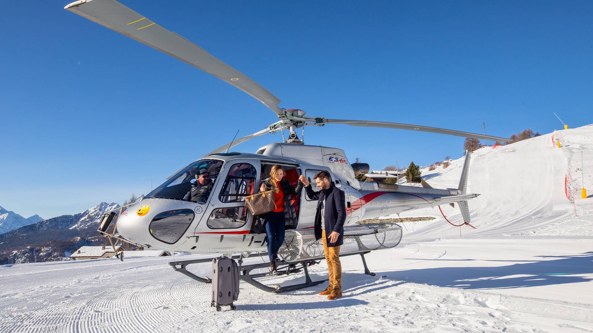 helicopter pad nearby Chalet Olmo