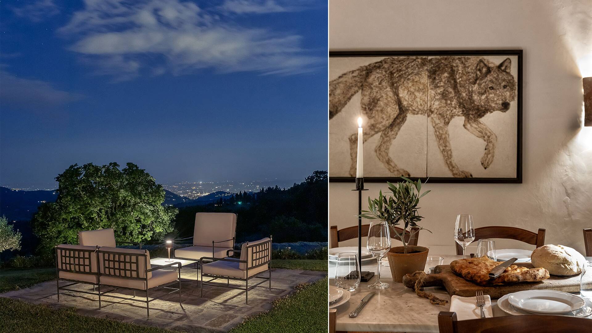 luxury vacation villa for weekly rentals near Florence, Tuscan countryside